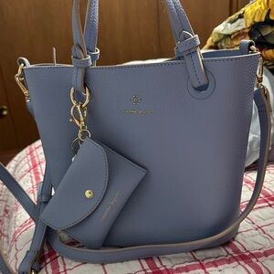 Nanette Lepore Lavender Shoulder Bag with Pouch